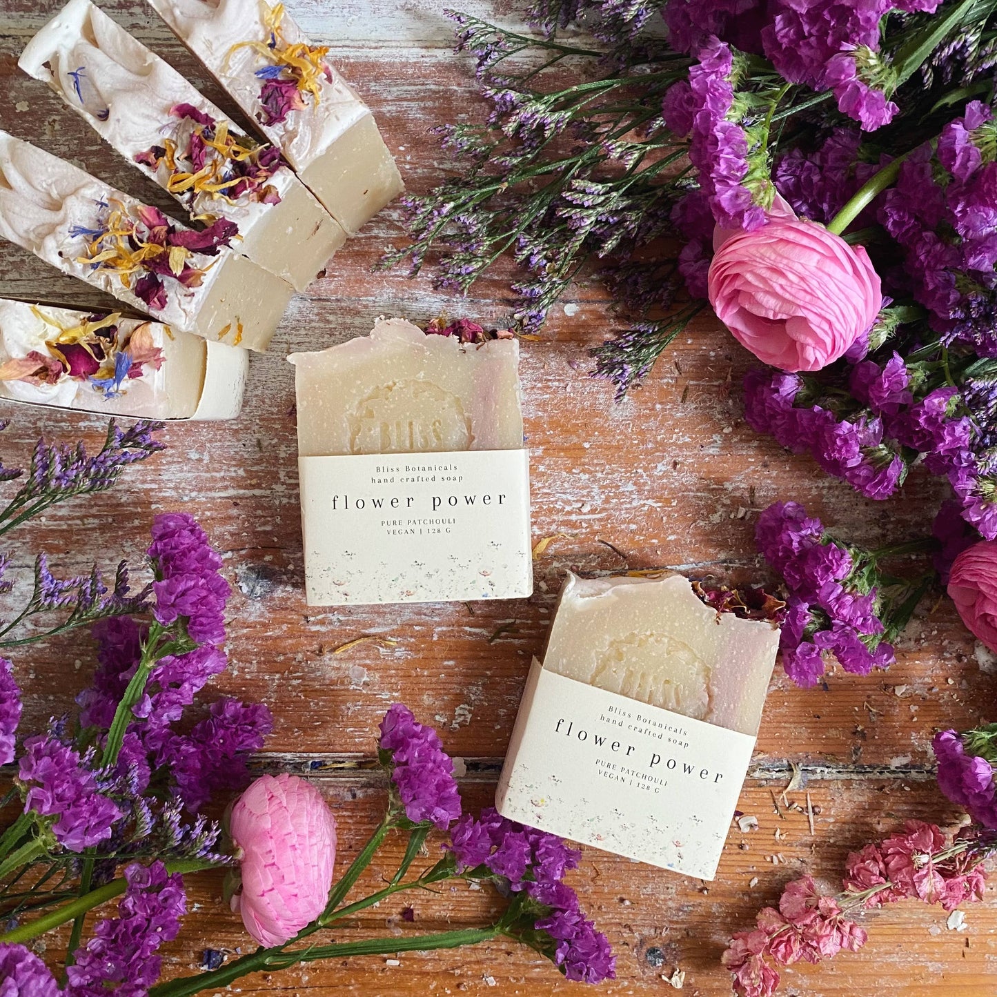 Flower Power - Pure Patchouli Natural Handmade Soap
