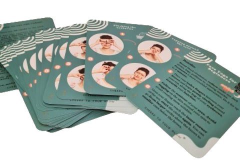 Face Yoga Flash Cards