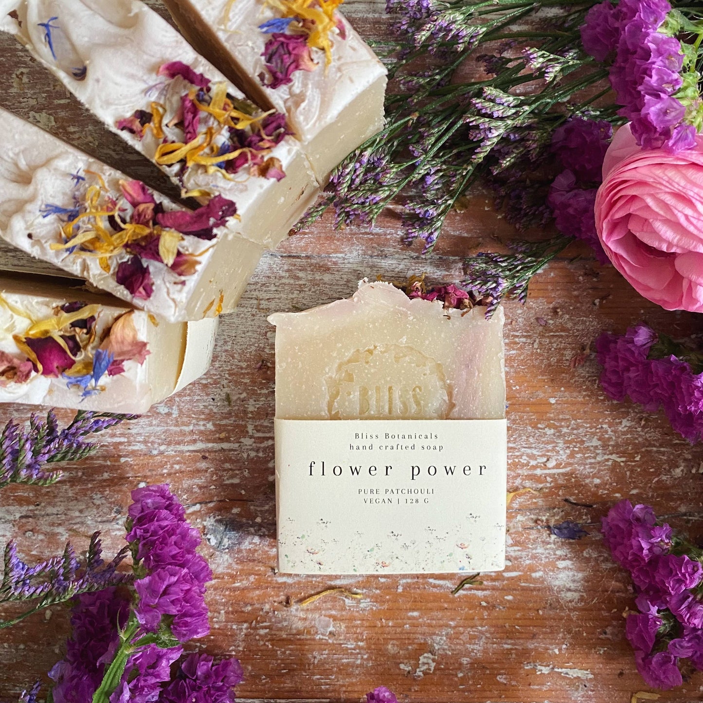 Flower Power - Pure Patchouli Natural Handmade Soap