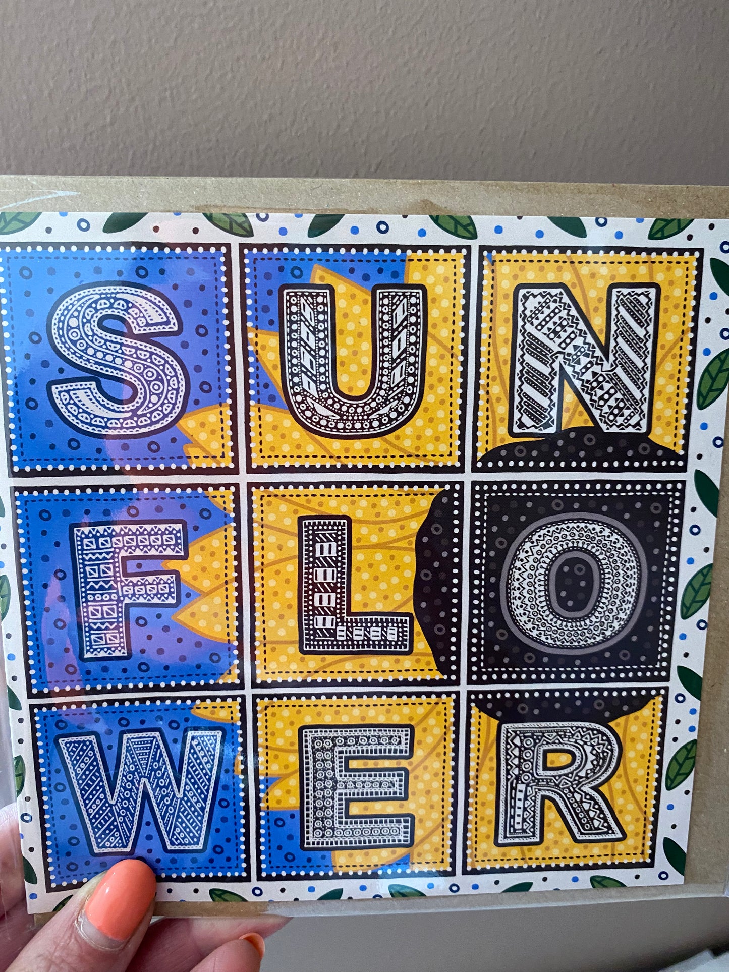 Sunflower card