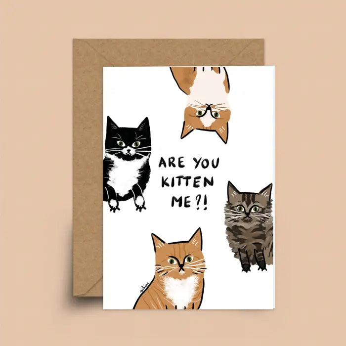 Heyimsakina - Are you kitten me card