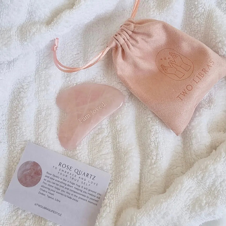 Rose Quartz Affirmation Gua Sha