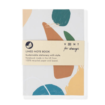 Vent for Change - Recycled A5 NOTES Book – Lined Paper – Earth