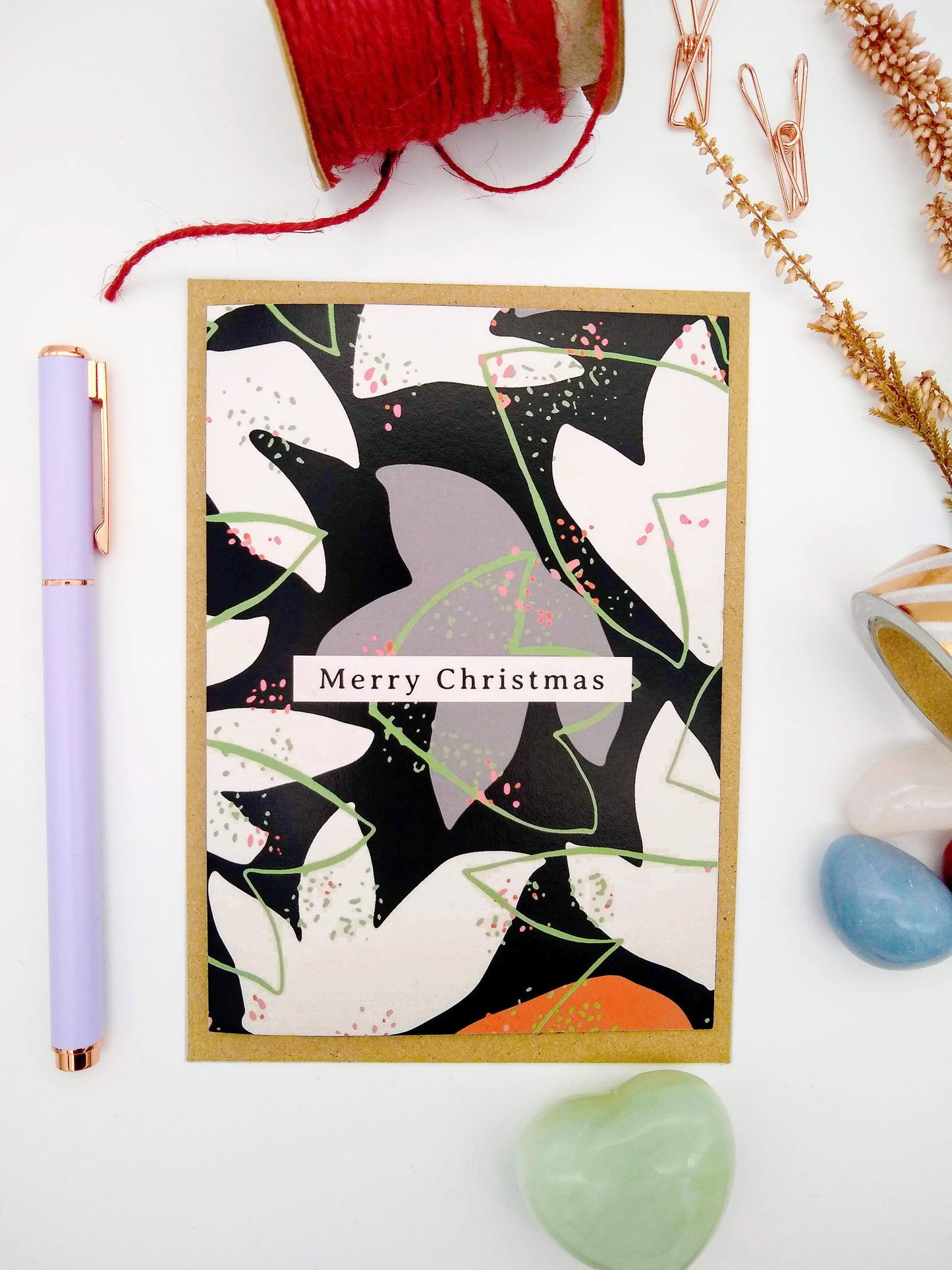 Christmas card, eco-friendly - Cosmos