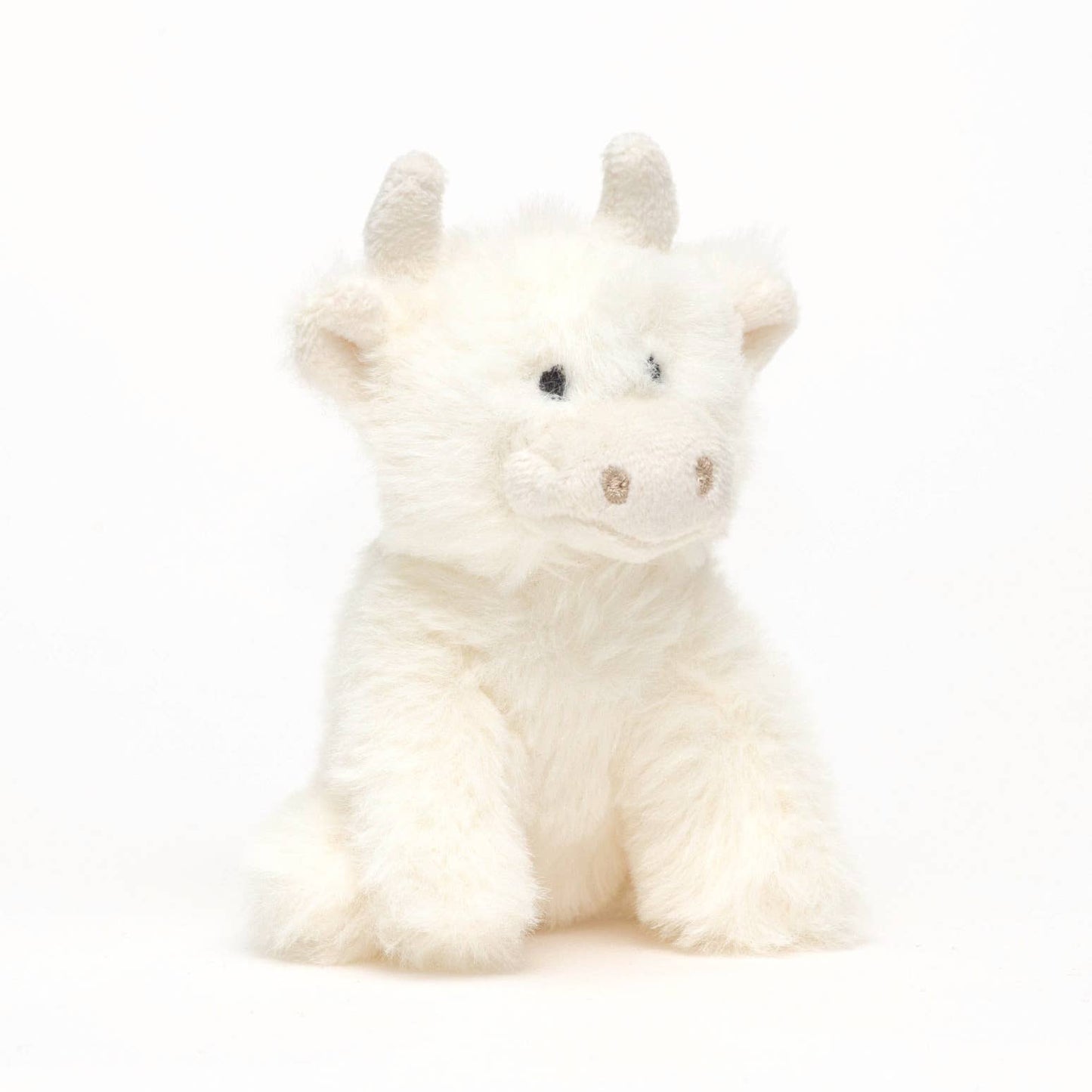 Scottish Highland Cow Mini Cream - 13cm Suitable from birth