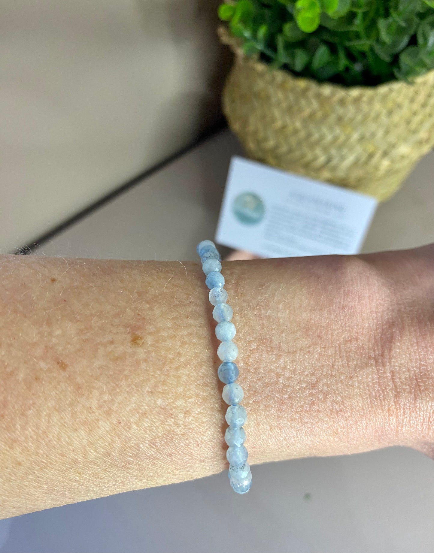 Tiny Aquamarine Bracelet