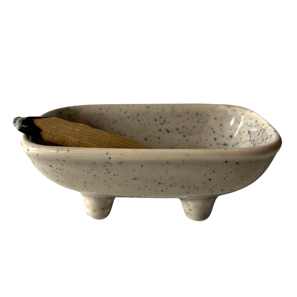 Sage and Palo Santo Holder, 9x8x6cm