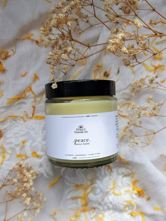 Peace Butter Balm, 120ml Glass Jar