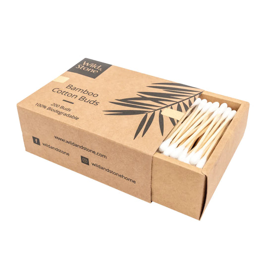 Bamboo Cotton Buds - Biodegradable & Vegan - 200 Pack