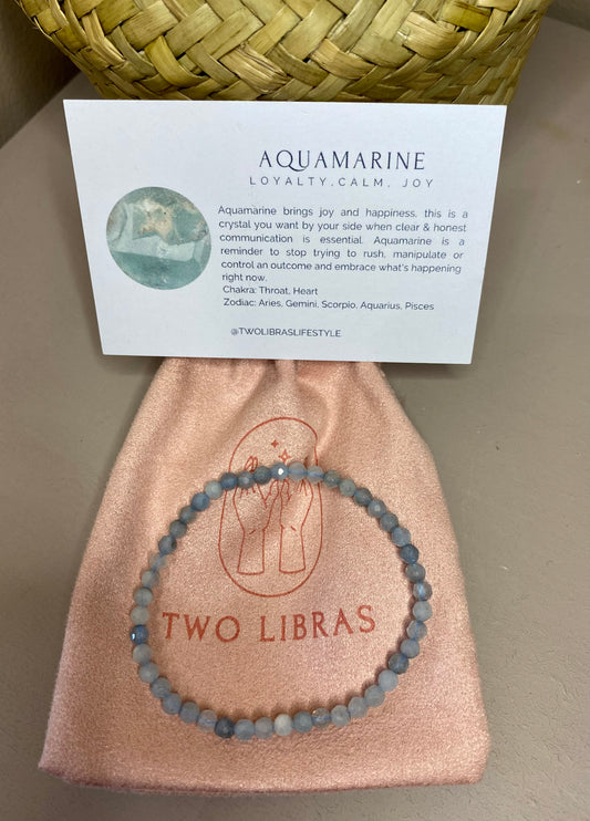 Tiny Aquamarine Bracelet